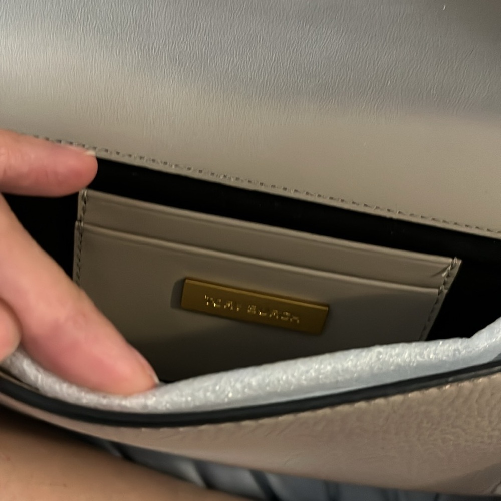 Tory Burch Gray Cream Clutch - Picture 4 of 9
